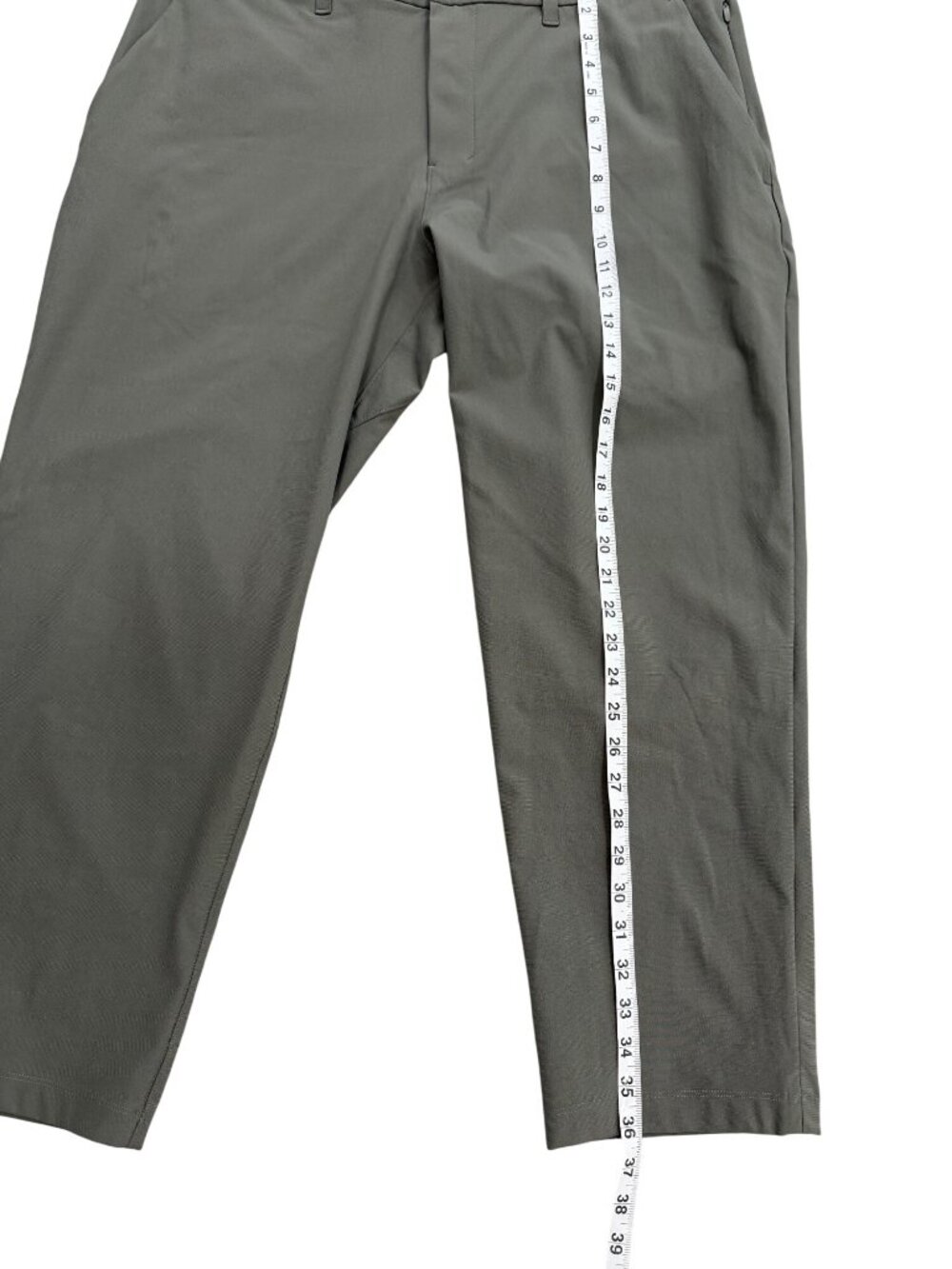 Lululemon Mens Size 36 Pants ABC Classic Fit Gray Chino LM5AR1S - Picture 6 of 6
